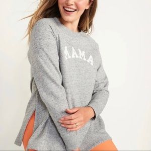Maternity Crew Neck MAMA Top